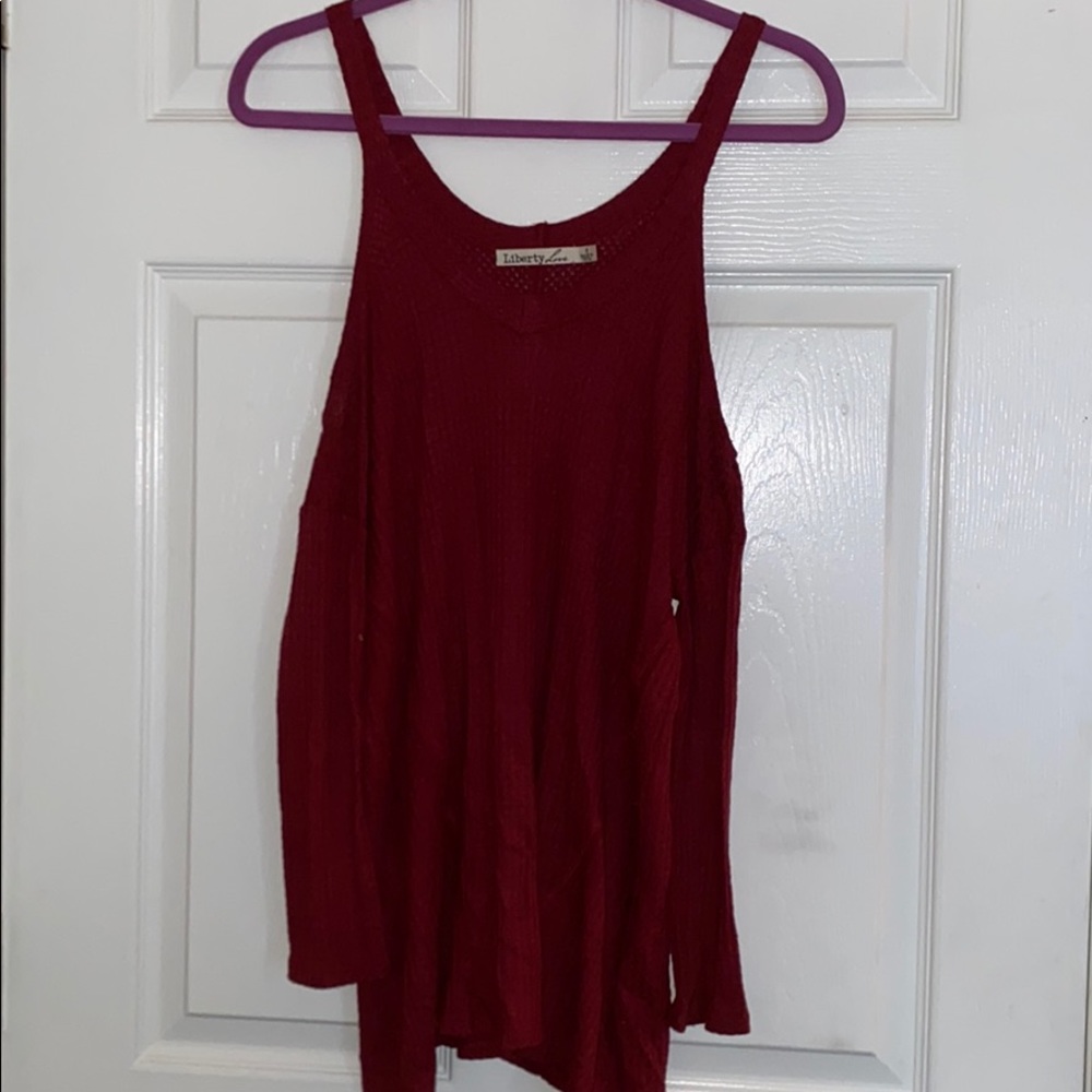 Off the shoulder long sleeve
